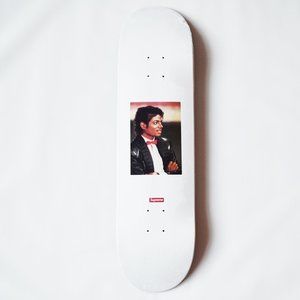 Supreme Michael Jackson Skateboard Deck White